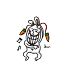 Big Teeth Rabbit with Friends（個別スタンプ：16）