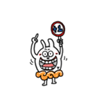 Big Teeth Rabbit with Friends（個別スタンプ：20）