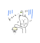 にゃんのすけ と 仲間たち。涼しげ透明ver.（個別スタンプ：33）
