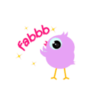 Colorful Chick Animated（個別スタンプ：8）