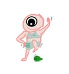 Pinky Alien one eye（個別スタンプ：7）