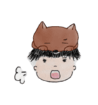 あまがみ犬とぼくと妹（個別スタンプ：35）