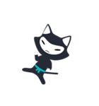 Cute ninja cat（個別スタンプ：9）