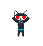 Cute ninja cat（個別スタンプ：11）