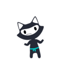 Cute ninja cat（個別スタンプ：12）
