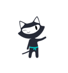 Cute ninja cat（個別スタンプ：18）