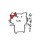 彼女ねこねこ（個別スタンプ：27）