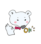 しろくまだるま（個別スタンプ：17）