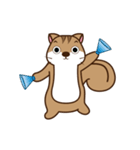 Loose lazy squirrels do exercise（個別スタンプ：6）