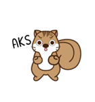 Loose lazy squirrels do exercise（個別スタンプ：12）