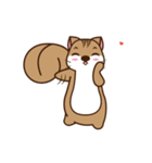 Loose lazy squirrels do exercise（個別スタンプ：22）