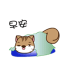 Loose lazy squirrels do exercise（個別スタンプ：23）