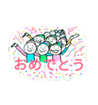 三段ヘアの人々（個別スタンプ：19）