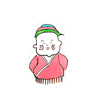 三段ヘアの人々（個別スタンプ：21）