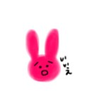 ぴんくのうさぎさん（個別スタンプ：2）