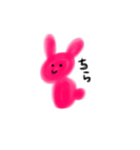 ぴんくのうさぎさん（個別スタンプ：40）