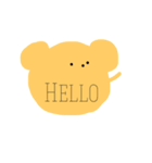英語くまっま（個別スタンプ：2）