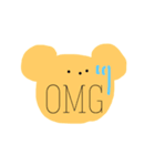 英語くまっま（個別スタンプ：5）