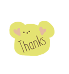 英語くまっま（個別スタンプ：9）