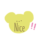 英語くまっま（個別スタンプ：12）