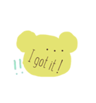 英語くまっま（個別スタンプ：14）