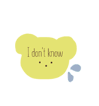 英語くまっま（個別スタンプ：15）