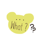 英語くまっま（個別スタンプ：16）