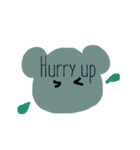 英語くまっま（個別スタンプ：34）