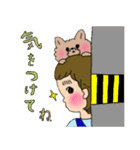 男の子とヨークシャーテリア2（個別スタンプ：5）