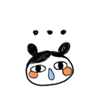 Girl's black and white diary（個別スタンプ：3）