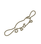 LAZY platypus（個別スタンプ：14）
