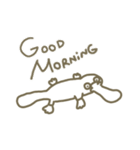 LAZY platypus（個別スタンプ：29）
