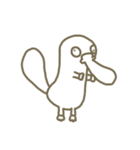 LAZY platypus（個別スタンプ：30）