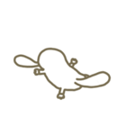 LAZY platypus（個別スタンプ：36）