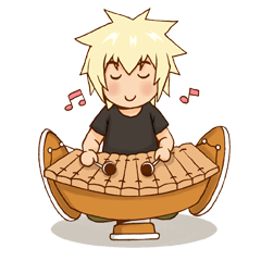 [LINEスタンプ] Listening to the Bell Kawaii 1(Eng)