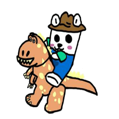 [LINEスタンプ] Gallus trousers Bear