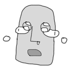 [LINEスタンプ] モアイの憂うつ 第三弾