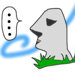 [LINEスタンプ] モアイの憂うつ第二弾