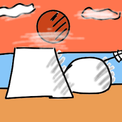 [LINEスタンプ] Mochi and pudding