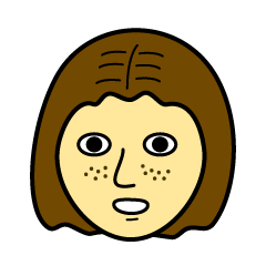 [LINEスタンプ] The Girl with Freckles