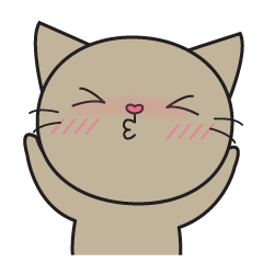 [LINEスタンプ] Easy Brown Cat