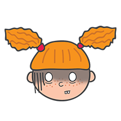 [LINEスタンプ] Ally the Freckled Girl