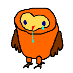 [LINEスタンプ] ラクガキあにまるず ふくろう