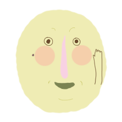 [LINEスタンプ] The Face with a Mole