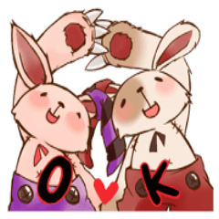 [LINEスタンプ] モコとポコ