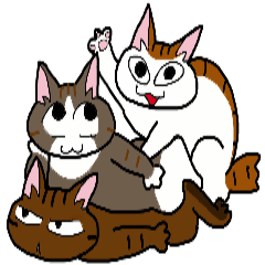 [LINEスタンプ] まる+胡桃+すず3