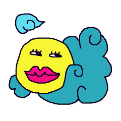 [LINEスタンプ] シュールなお月様のスタンプ