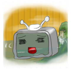 [LINEスタンプ] Serious TV kun