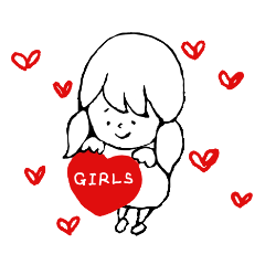 [LINEスタンプ] For girls♡♡の画像（メイン）