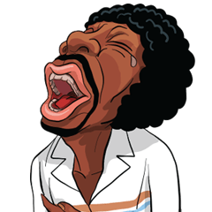 [LINEスタンプ] mr. afro funny